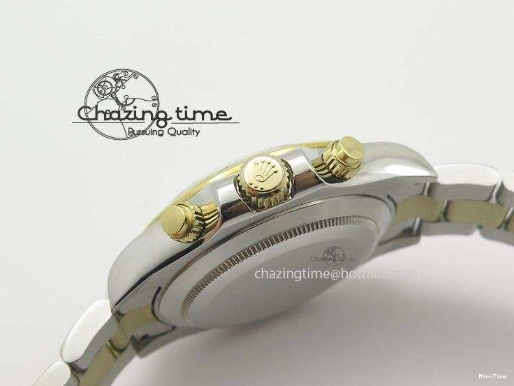 MiroTime 0427 ModernLook Daytona 116523 SS YG White Dial On SS YG Bracelet A7750 JF 4028